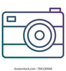 photographic camera isolated icon