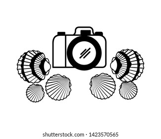 photographic camera isolated icon vector illustration
