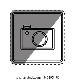 Photographic camera media icon vector illustration graphic design