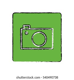 Photographic camera media icon vector illustration graphic