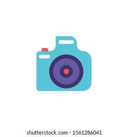 photographic camera on white background vector illustration design