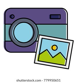 photographic camera with picture