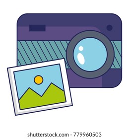 photographic camera with picture