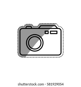 Photographic camera symbol icon vector illustration graphic design
