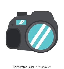 Photographic camera symbol isolated vector illustration graphic design