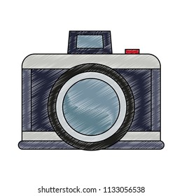 Photographic camera symbol scribble