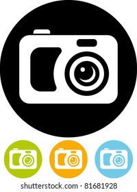 Photographic camera (Vector illustration)