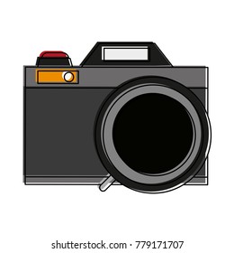 Photographic camera vintage icon vector illustration graphic design
