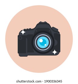 
A photographic electronic, camera flat icon