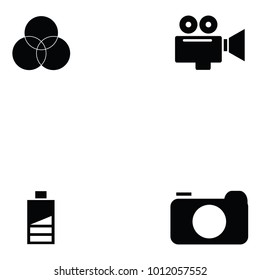 Photographic Equipment icon set