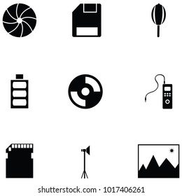 Photographic Equipment icon set