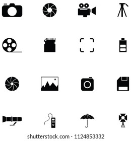 Photographic Equipment icon set