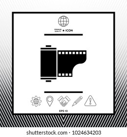 Photographic film cassette icon