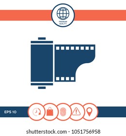 Photographic film cassette icon
