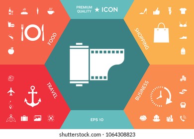 Photographic film cassette icon