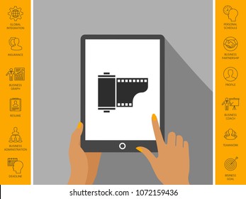 Photographic film cassette icon