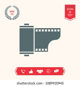 Photographic film cassette icon