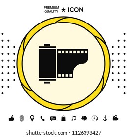 Photographic film cassette icon