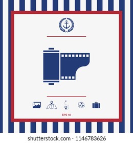 Photographic film cassette icon
