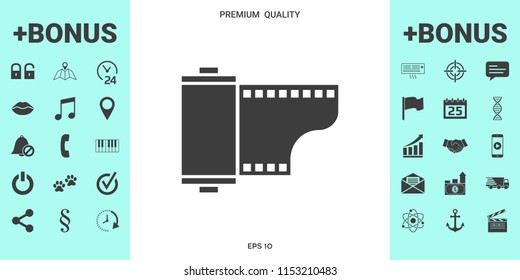 Photographic film cassette icon