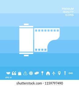 Photographic film cassette icon