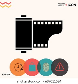 Photographic film cassette icon