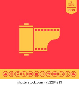 Photographic film cassette icon