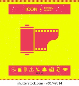 Photographic film cassette icon