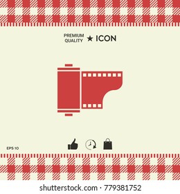 Photographic film cassette icon