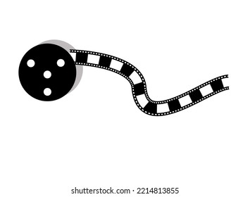  Photographic Film Reel Vector Graphics Clip Art.film reel simply vector art.