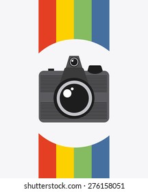 photographic icon design, vector illustration eps10 graphic 