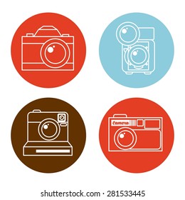 photographic icon design, vector illustration eps10 graphic 