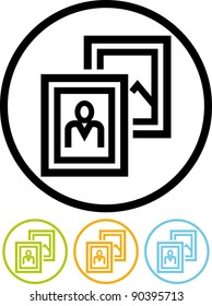 Photographic images gallery - Vector icon isolated on white