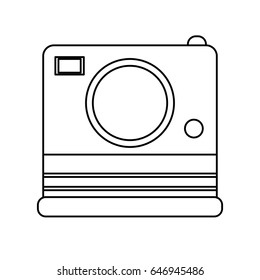 photographic instant camera icon image 