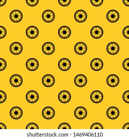 Photographic objective pattern seamless vector repeat geometric yellow for any design