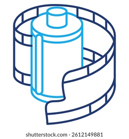 Photographic Plate icon represented by Photographic Plate Dual Line style.