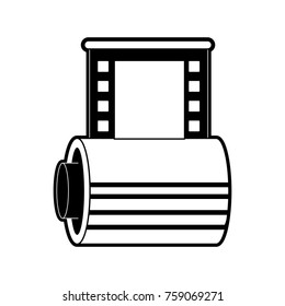 photographic roll isolated