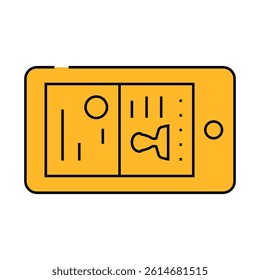 photographing documents viewfinder line icon vector. photographing documents viewfinder sign. isolated symbol illustration