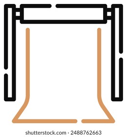 Photography Backdrop icon for web, app, infographic, etc