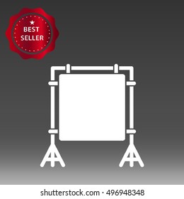 Photography Backdrop Vector Icon Illustration