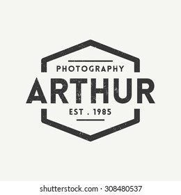 Photography Badge Logo Template