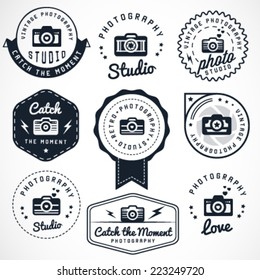 Photography Badges and Labels in Vintage Style