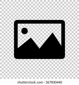 photography -  black vector icon