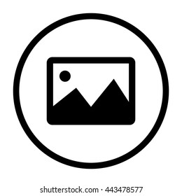 photography -  black vector icon