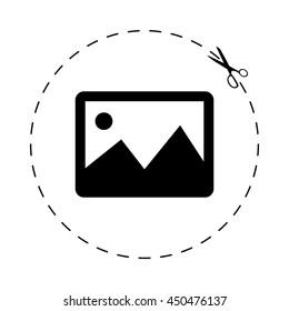 photography -  black vector icon