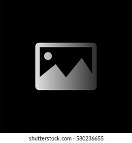 photography -  black vector icon