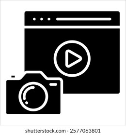 Photography Blog Icon Element For Design