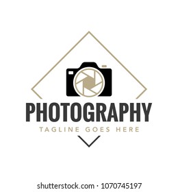 photography camera concept logo icon vector template