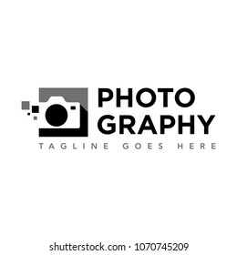 photography camera concept logo icon vector template