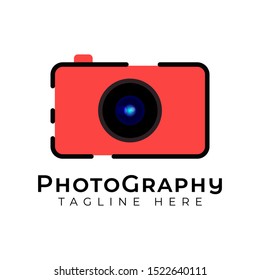 photography camera concept logo icon vector template
